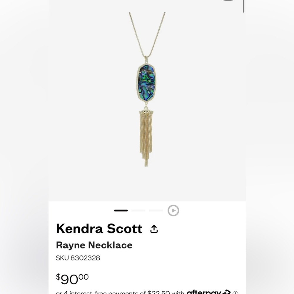 Rayne Necklace in Abalone Shell